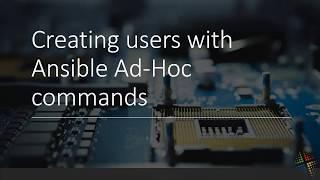 Creating users with Ansible ad-hoc commands