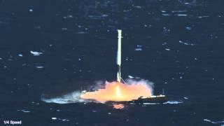 "CRS-8 | First Stage Landing on Droneship" 2160p Cropped to 1080p_Motion Tracked_1/4 Speed