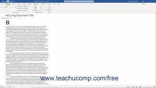 Word 2019 and 365 Tutorial Collapsing and Expanding Outline Text Microsoft Training