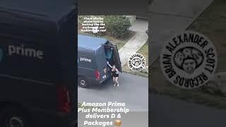 Young Lady has sex in Amazon Truck Amazon Prime Delivering More Than Packages. 