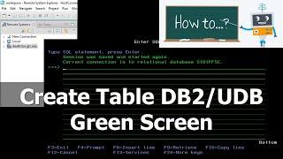 Create Table Command DB2 UDB