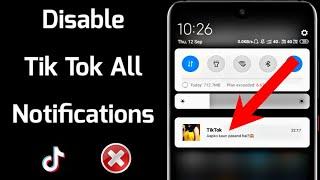 How To Disable Tiktok Notification | Turn Off Tiktok Notification | Stop Tik tok Notifications