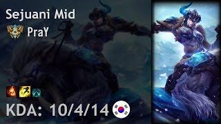Sejuani Mid vs Olaf - PraY - KR Challenger Patch 7.9