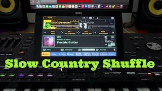 Korg Pa5x - Slow Country Shuffle - Ballroom Category - Style Element - OS V 1.2.1 new sound