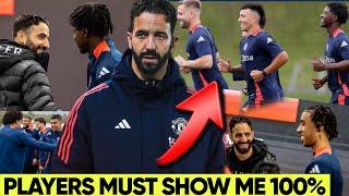 Amorim Brutally Assessing Man Utd Players in Training; Who's Fit to Make the Cut? Malacia Returns!