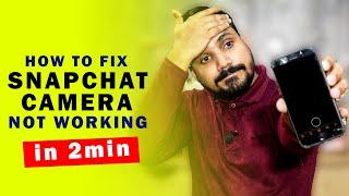 How to Fix Snapchat Front Camera Not Working | Snapchat Camera Not Working Black Screen 2022