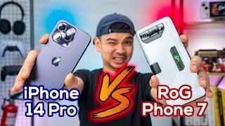 Mencari HP TERKENCANG 2023  iPhone 14 Pro vs RoG Phone 7 Ultimate!