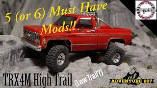 Traxxas TRX4M High Trail Must Have Mods | Low Trail Conversion