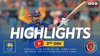 Asalanka Blazes 97! Wanindu Bags 4 Wickets | 2nd ODI vs Afghanistan Highlights