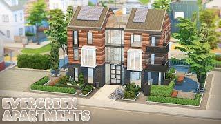 Evergreen Apartments  | The Sims 4 Speed Build