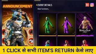 Melting Vault Spin Item's Return Kese Laye | Melting Vault Item Return