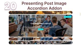 Presenting Post Image Accordion Elementor addon