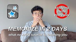 how to MEMORIZE for EXAMS in 2 DAYS | my UNCONVENTIONAL yet EFFECTIVE ANKI TECHNIQUE *Anki Tutorial*
