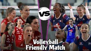 Poland Vs France Volleyball Highlights Women's Friendly match 2024