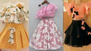 new baby girls dress designs for 2022 | stylish kid top with skirt for party/eid | kids Frock design