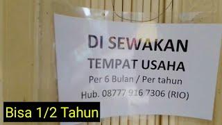 Sewa kios di pemukiman padat penduduk#dikontrakan#disewakan#sewakios#sewaruko