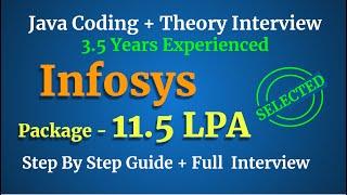 Infosys Complete End to End Java Interview | Java 8 coding and Theory