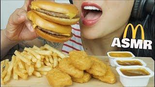 ASMR McDonalds Chicken Nuggets + Cheeseburger (EATING SOUNDS) | SAS-ASMR