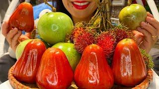 MUKBANG IN VIETNAM, MILK FRUIT, RAMBUTAN, BELL FRUIT Eating Sounds