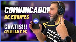 CELULAR COMO COMUNICADOR DE EQUIPES [GRÁTIS] - Configurando Discord no PC e Celular (Walkie Talkie)