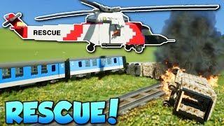 LEGO RESCUE CHALLENGE! - Brick Rigs Gameplay - Multiplayer Rescue Challenge