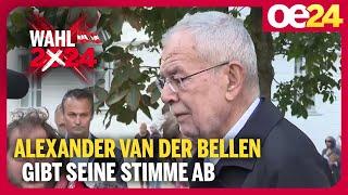 Alexander Van der Bellen gibt seine Stimme ab | Nationalratswahl 2024