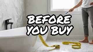 Before you buy a FREESTANDING BATHTUB watch this video!