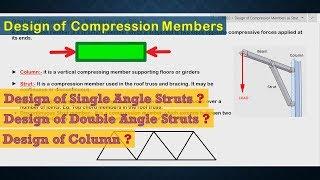 Design of Compression Members | Design of Steel Structures