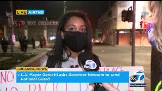 'This is how we feel every day' - protester compares violence in LA to racial inequality | ABC7