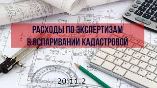 Расходы на судебные экспертизы в делах по оспариванию кадастровой стоимости.