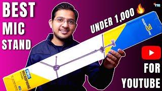 Best Mic Stand For YouTube Videos Boom Mic Stand Setup Under Rs.1000 ! 