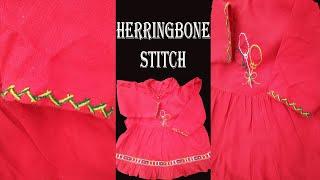 How to do the Herringbone Stitch in Urdu\ Hindi|| Machli tanka bnane ka trika