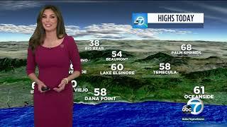 SoCal to see mostly warm and sunny conditions rest of week starting Tuesday