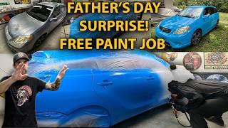 Surprising Dad with a Full Car Paint Job for Father’s Day!