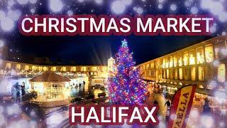 HALIFAX Christmas MArket in West Yorkshire England