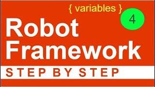 Robot Framework Beginner Tutorial 4 - How to use VARIABLES