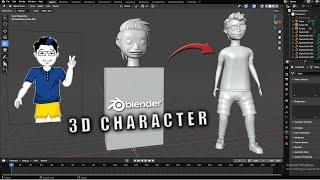 How To Make 3D Character Model In Blender For Beginners