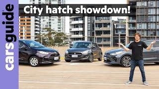 Kia Rio GT-Line v Toyota Yaris SX v Suzuki Swift GLX Turbo: 2021 city car comparison!