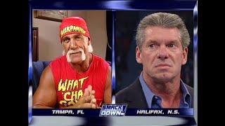 Mr. McMahon confronts Hulk Hogan via satellite! 05/08/2003