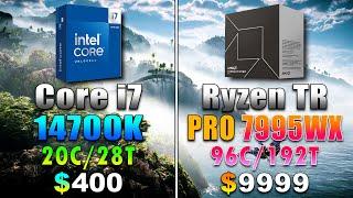 Core i7 14700K vs Ryzen Threadripper PRO 7995WX | Do You Really Need Expensive CPU for PC Gaming?