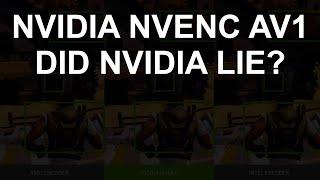 Nvidia claims their AV1 encoder is the best - What's the truth?