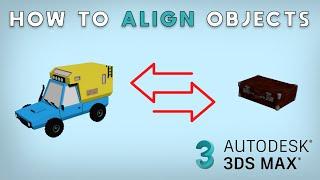 How to align objects in 3DS Max 2023 #tutorial #lesson #3dsmax #3d #2023