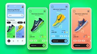 UI/UX Design and Prototyping an E-commerce Shoe App in Figma | From Sketch to App