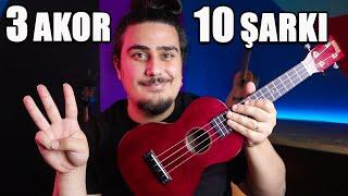 3 Kolay Akor, 10 Şarkı (Kolay Ukulele Şarkıları) Ukulele Dersleri 1