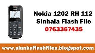 Nokia 1202 RH 112 Sinhala Flash File