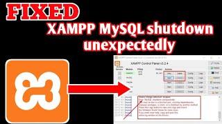 [FIXED] XAMPP ERROR :  Mysql Shutdown Unexpectedly | Repair Corrupt Databases