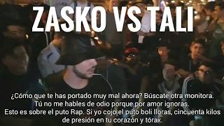 ZASKO vs TALI, subtitulada. TRAP BATTLE