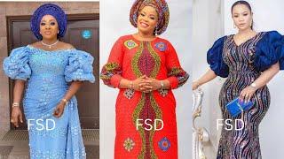 Latest and Exclusive Styles for Lace Fabrics | Trendy Ankara Bubu Styles | Asoebi Lace Styles