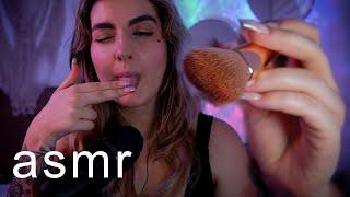 asmr Spit Painting con Mouth SOUNDS (tocando tu cara) Ale ASMR español dormir