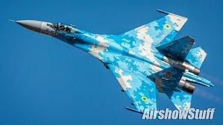 Ukrainian SU-27 Flanker Demo - RIAT 2018